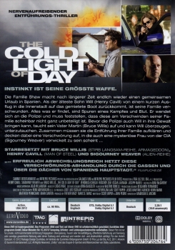 The Cold Light of Day - Instinkt ist seine grösste Waffe. - Einzel-DVD - Neu & OVP